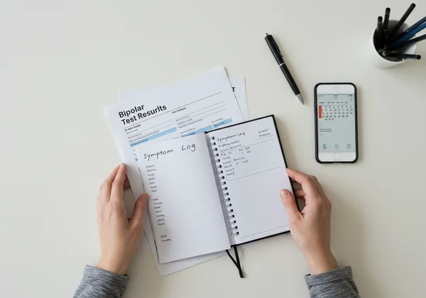 Mengatur keputusan ujian bipolar dan log simptom untuk doktor.