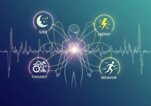 Otak, badan, dan emosi terjejas oleh keadaan mental yang kompleks.