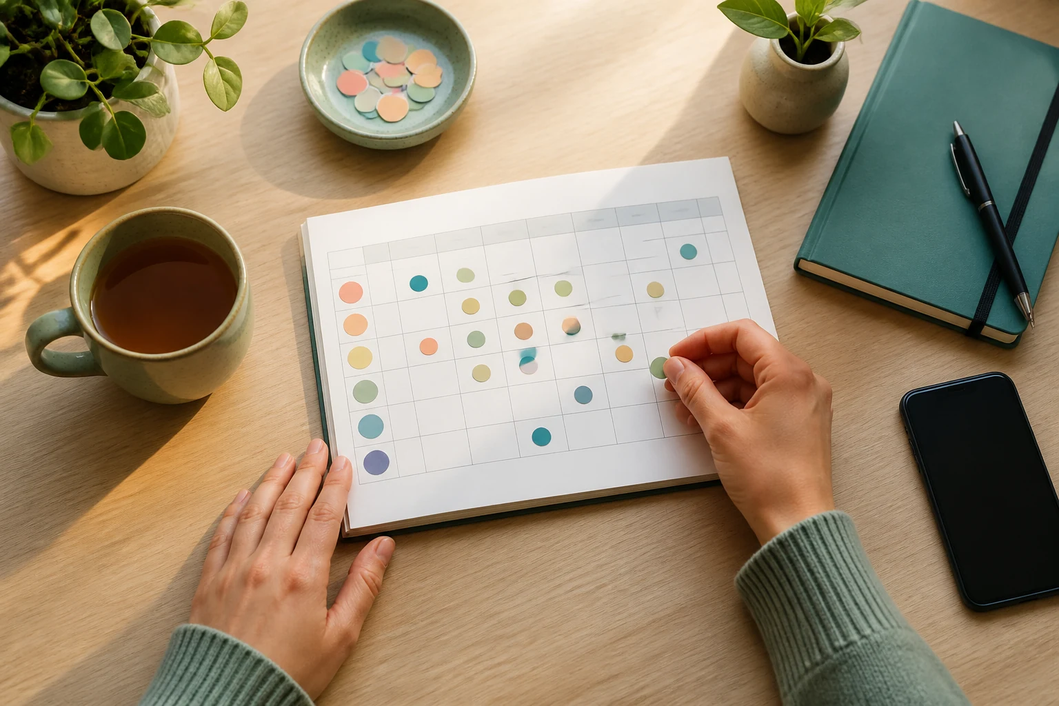 Mood tracking before care
